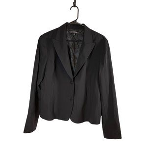 Lafayette 148 Stretch Wool Classic Black Blazer